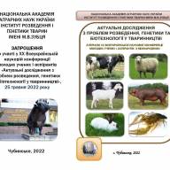 XХ Всеукраїнська наукова онлайн-конференція молодих вчених  і аспірантів «Актуальні дослідження з проблем розведення,  генетики і біотехнології у тваринництві»